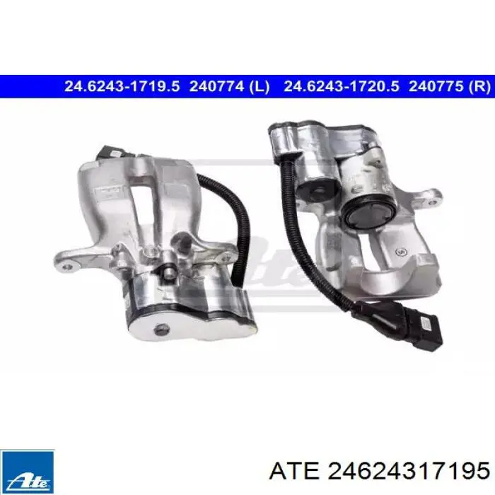Супорт гальмівний задній лівий 24624317195 ATE