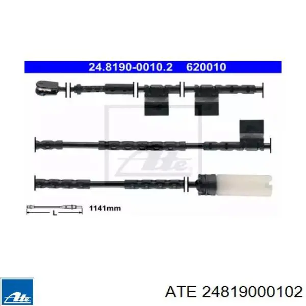 Купити 24819000102 ATE Датчик зносу гальмівних колодок, задній