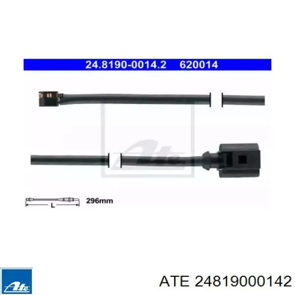 Датчик зносу колодок ATE 24819000142 ціна, від 16.25 USD
