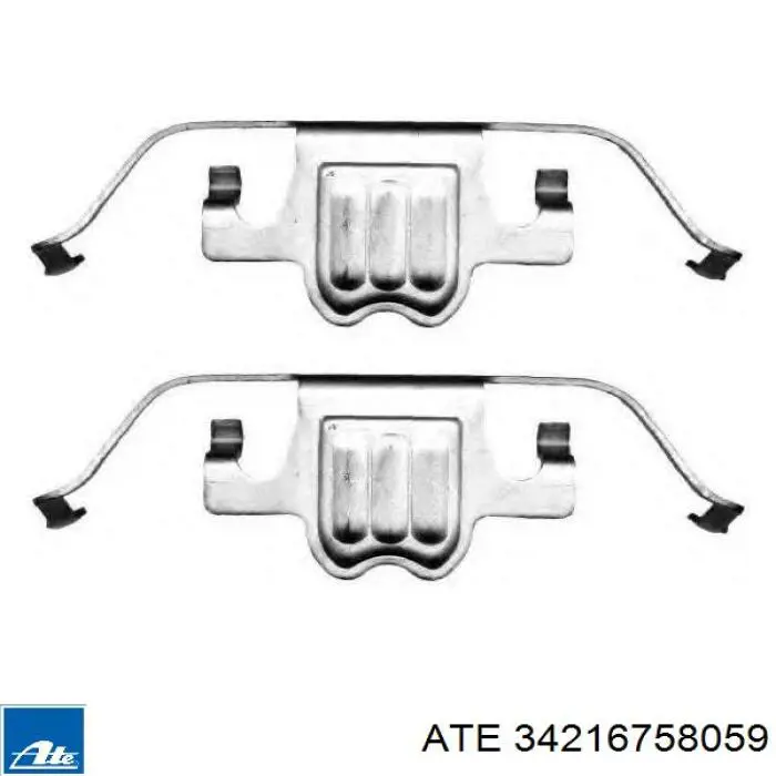 Ремкомплект гальмівних колодок 34216758059 ATE