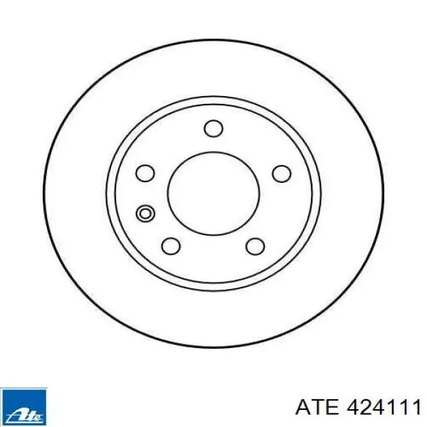 424111 ATE Гальмо дискове переднє