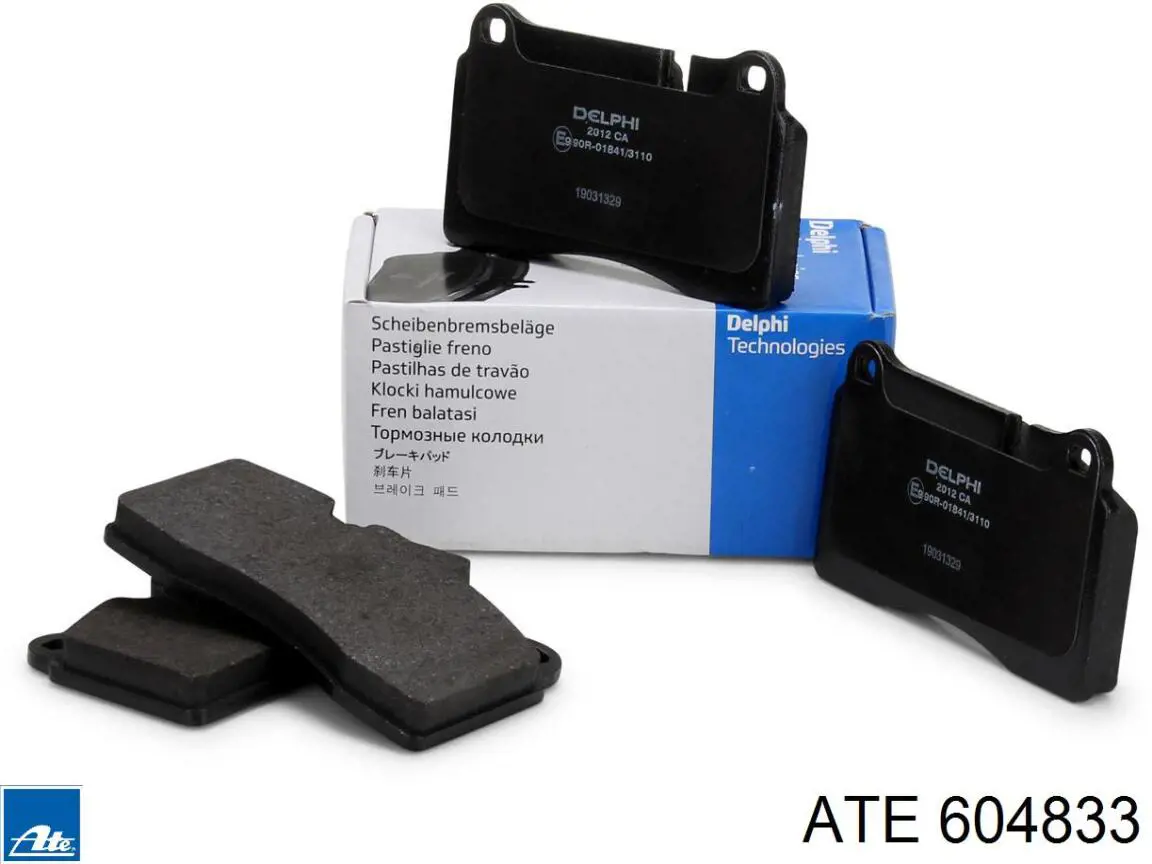 Гальмівні колодки ATE 604833 ціна, від 36.92 USD