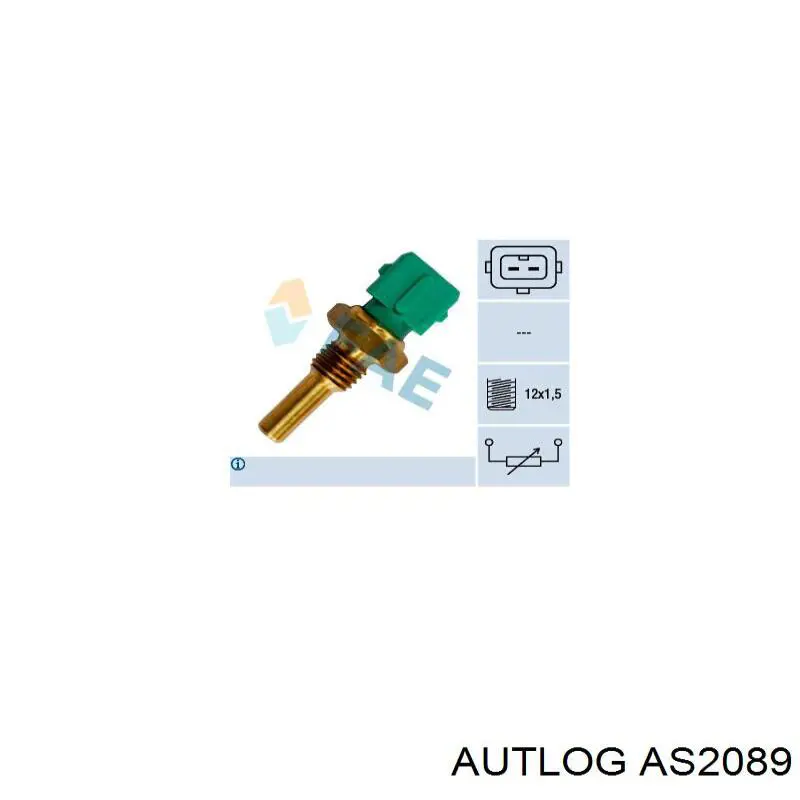 Датчик температури охолоджуючої рідини AS2089 Autlog