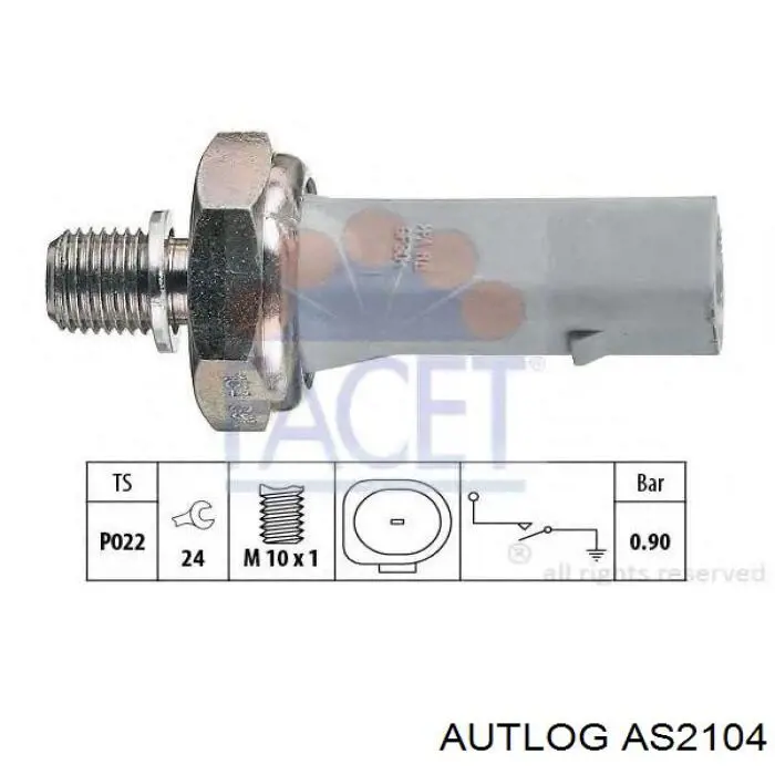 Купити AS2104 Autlog Датчик тиску масла