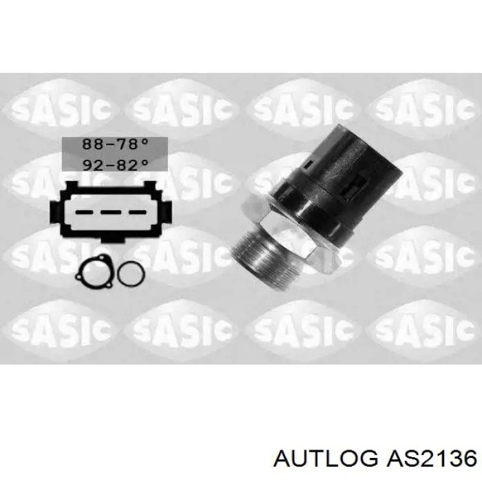 AS2136 Autlog термо-датчик включення вентилятора радіатора