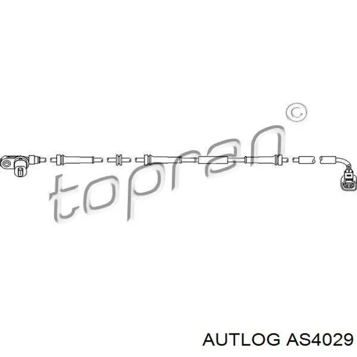 Датчик АБС (ABS) задній Autlog AS4029 ціна, від 14.43 USD