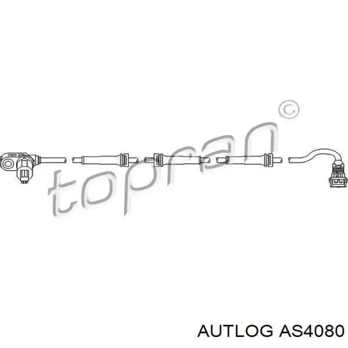 Датчик АБС (ABS) задній Autlog AS4080 ціна, від 11.42 USD
