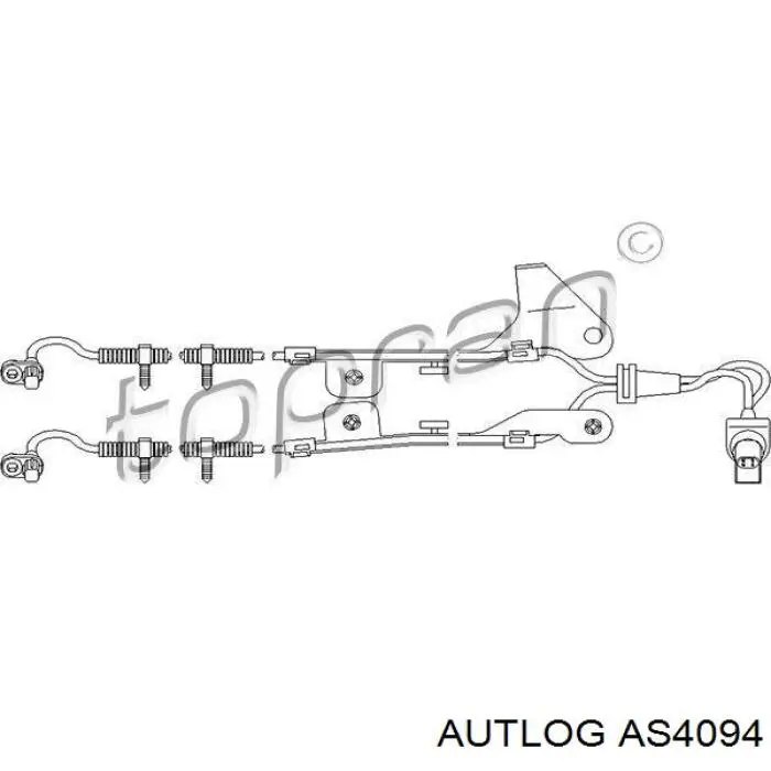 AS4094 Autlog датчик абс (abs задній)