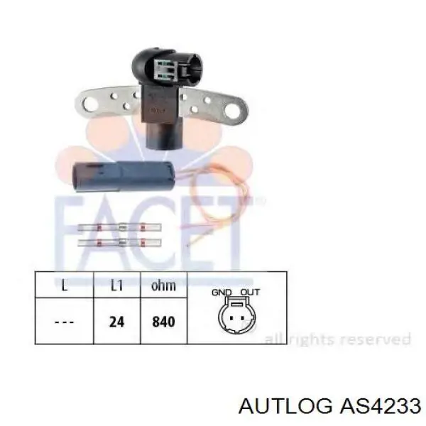 AS4233 Autlog датчик положення (оборотів коленвалу)