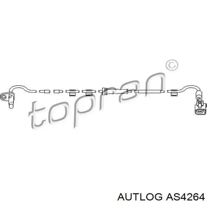 Датчик АБС (ABS) задній, лівий AS4264 Autlog