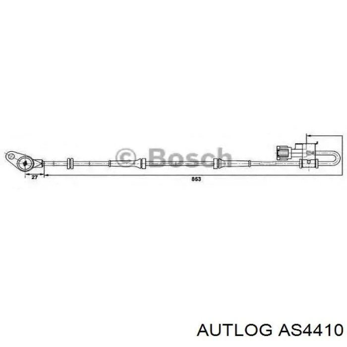 Купити 200308 Maxgear Датчик АБС (ABS) задній, правий