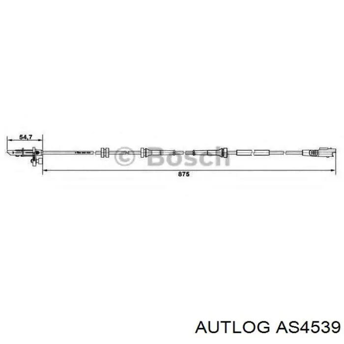 Датчик АБС передній AS4539 Autlog