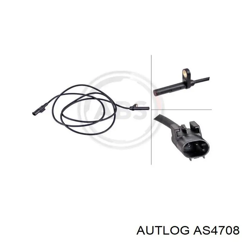 Датчик АБС (ABS) задній правий Autlog AS4708 ціна, від 19.46 USD