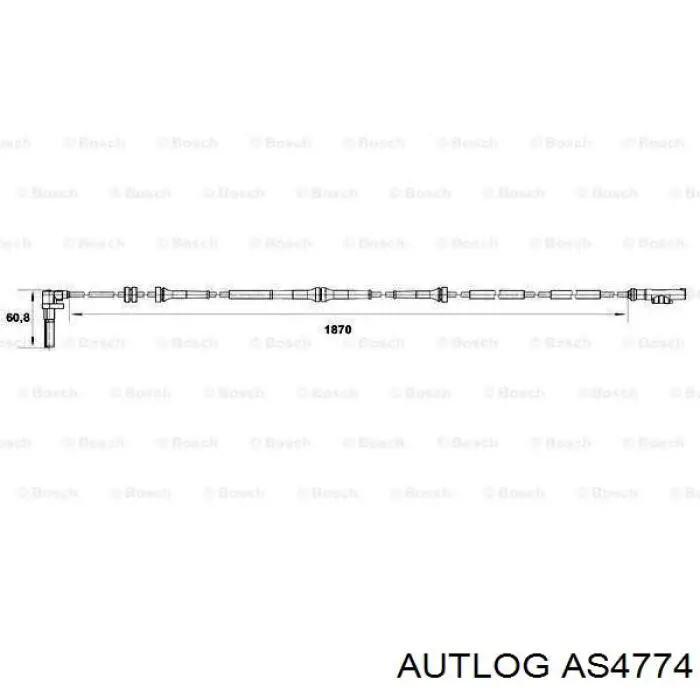 Купити 106940 Febi Датчик АБС (ABS) передній, лівий