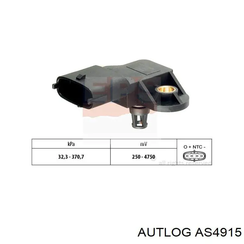 МАП Сенсор AS4915 Autlog
