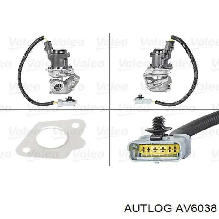 AV6038 Autlog клапан egr, рециркуляції газів