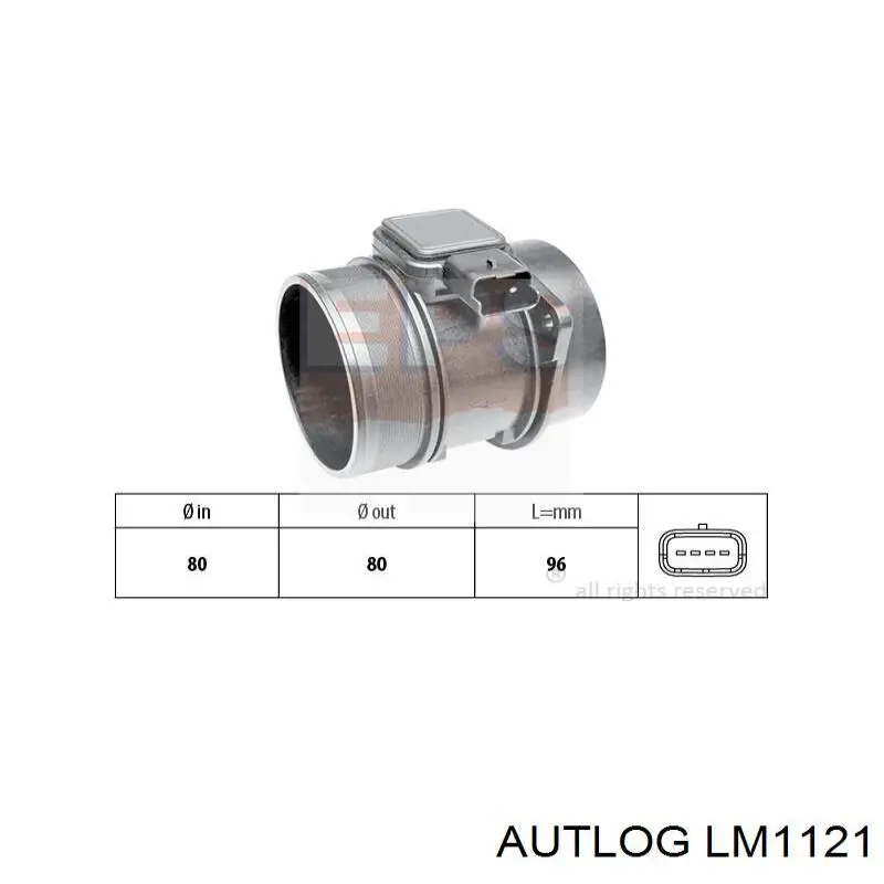 LM1121 Autlog Датчик витрати повітря