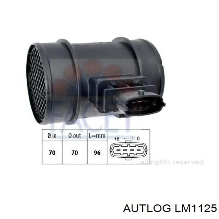 LM1125 Autlog Датчик витрати повітря