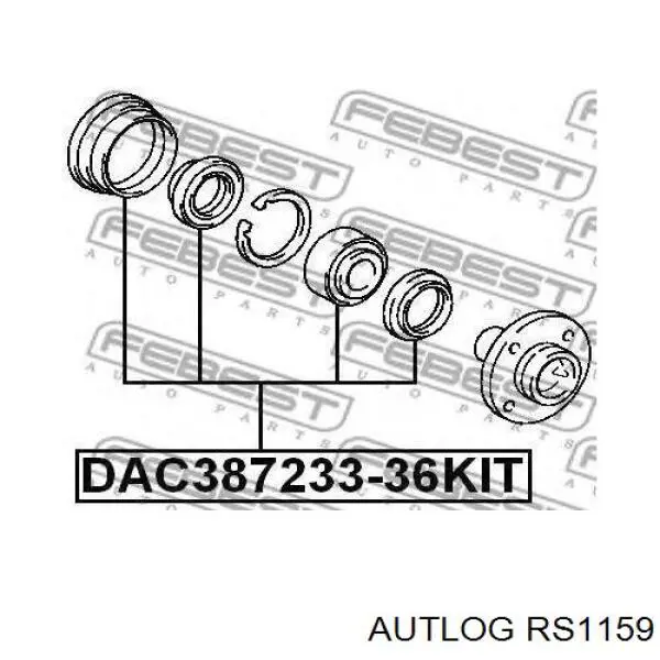 Купити RS1159 Autlog Підшипник ступиці передньої