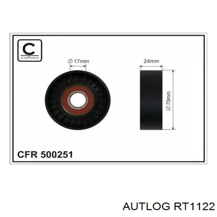 RT1122 Autlog Ролик натягувач