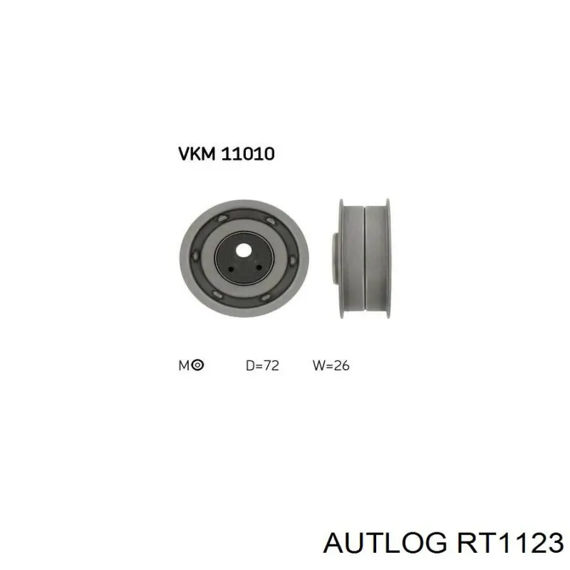Ролик натяжителя ременя газорозподілу Autlog RT1123 ціна, від 9.31 USD