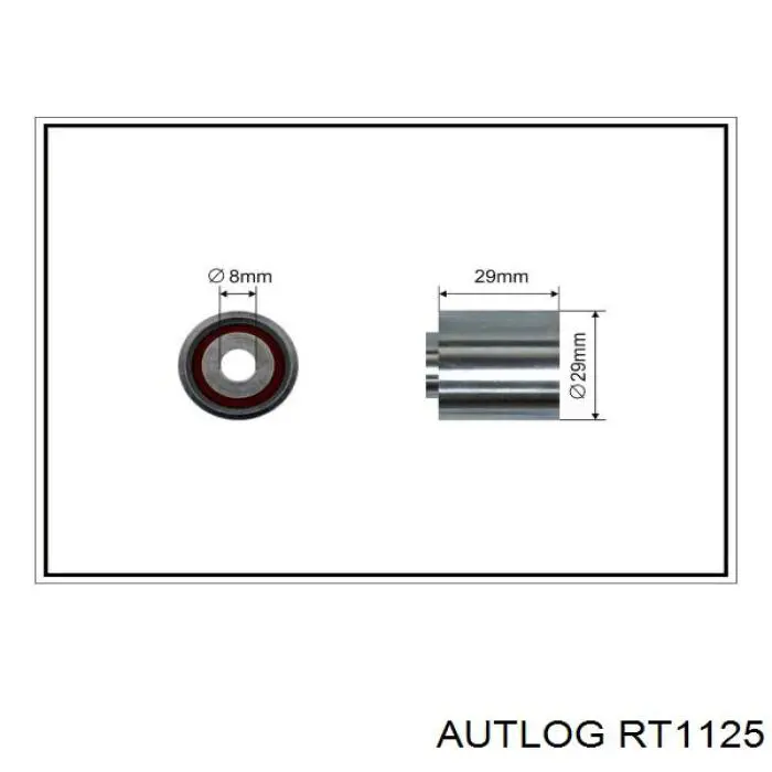 Ролик ременя ГРМ, паразитний Autlog RT1125 ціна, від 7.90 USD