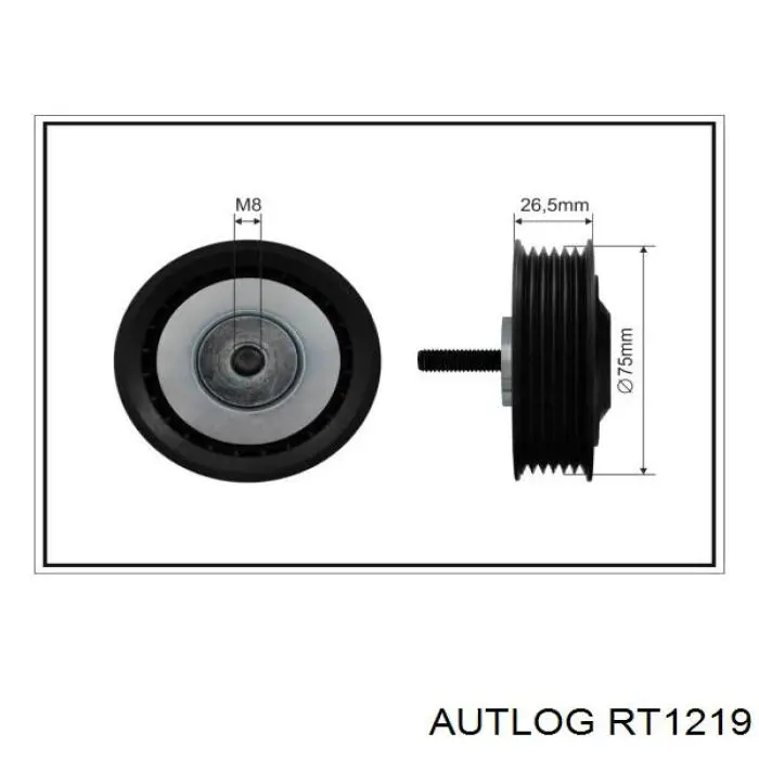 Натяжний ролик Autlog RT1219 ціна, від 13.20 USD