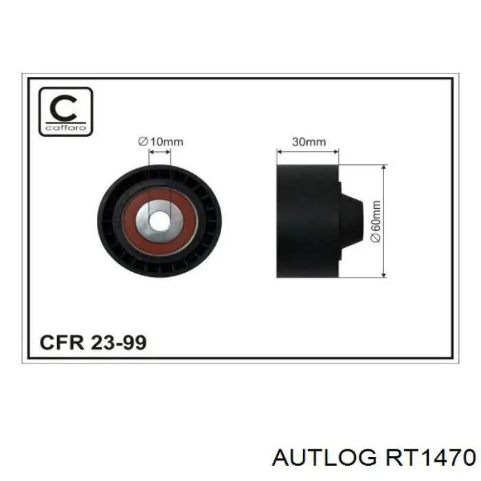 Ролик приводного ременя, паразитний RT1470 Autlog