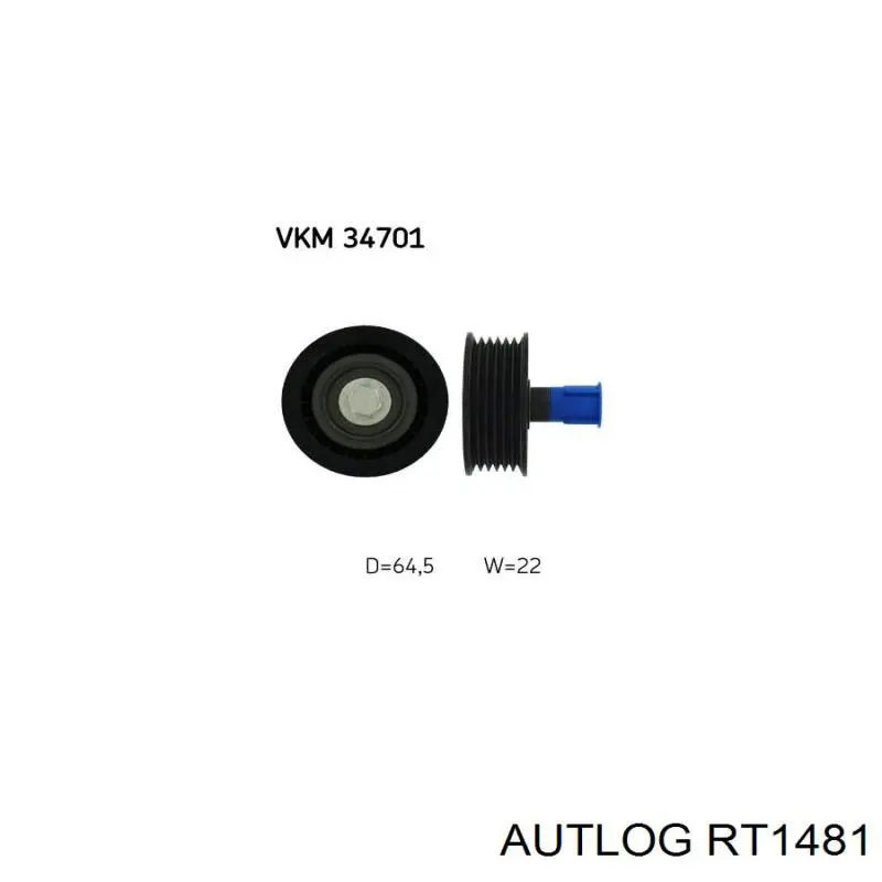 Ролик приводного ременя, паразитний Fast FT44665 ціна, від 11.04 USD
