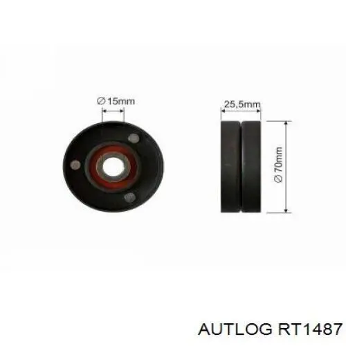 6340539 Opel Ролик приводного ременя, паразитний