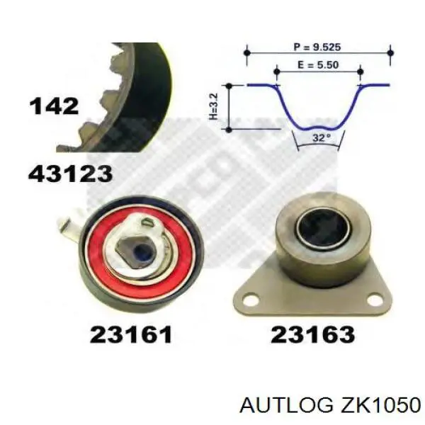 Купити 7438610040 Renault (RVI) ГРМ ремень