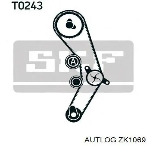 Комплект ГРМ Autlog ZK1069 ціна, від 60.97 USD