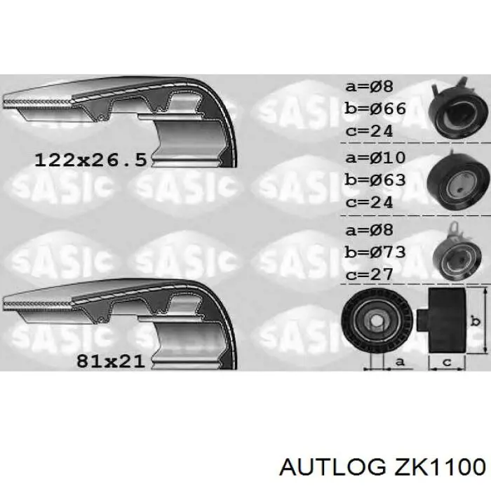 Комплект ГРМ Autlog ZK1100 ціна, від 115.34 USD