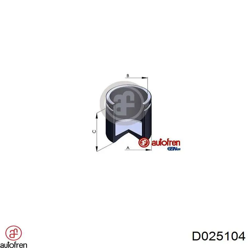 Купити D025104 Autofren Поршень супорту гальмівного, заднього