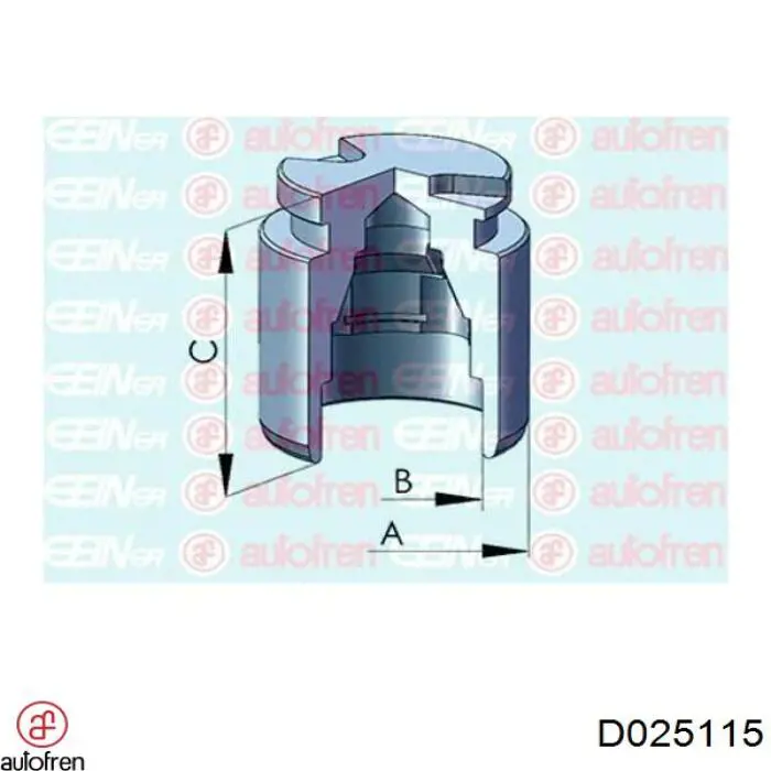 D025115 Autofren Поршень супорта гальмівного, заднього