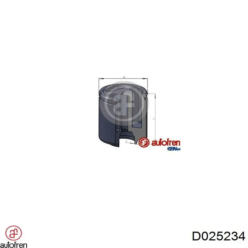 Купити D025234 Autofren Поршень супорту гальмівного, заднього