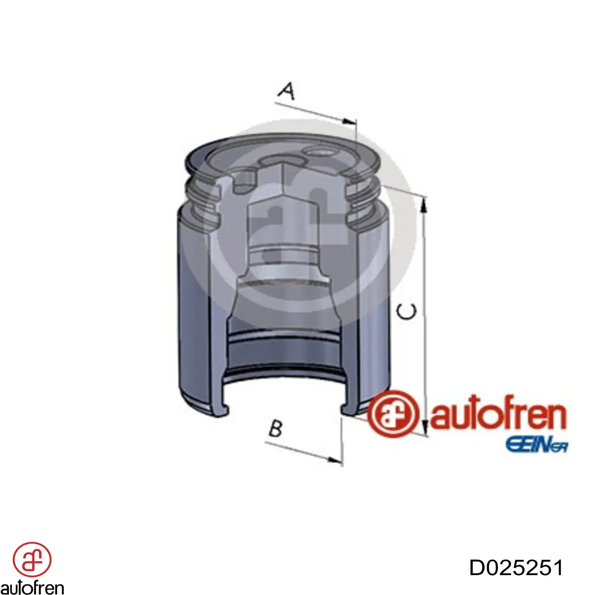 Поршень супорту гальмівного, заднього Autofren D025251 ціна, від 8.84 USD