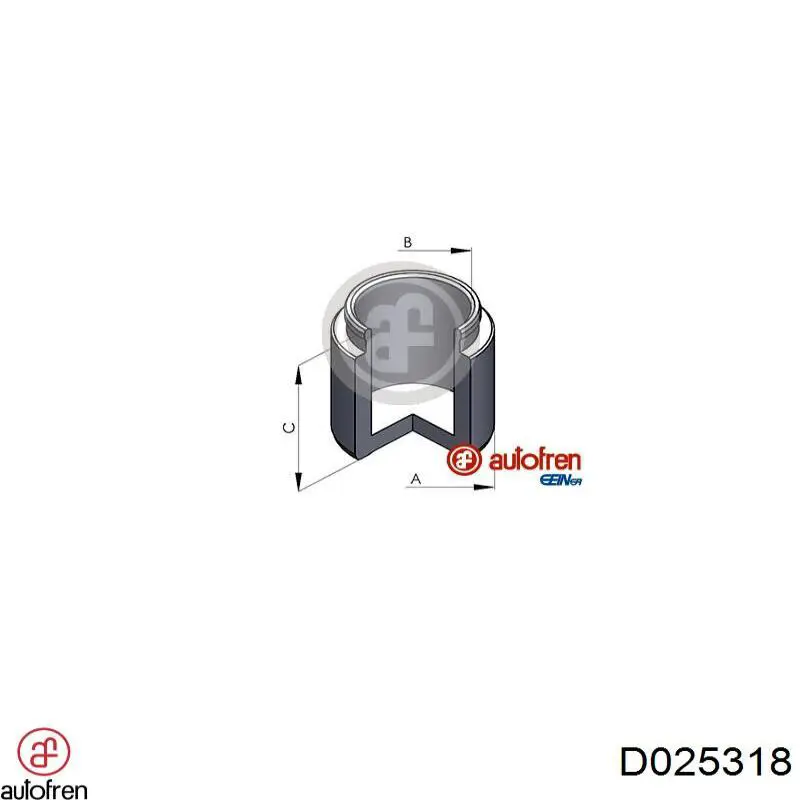 Купити D025318 Autofren Поршень супорту гальмівного, заднього