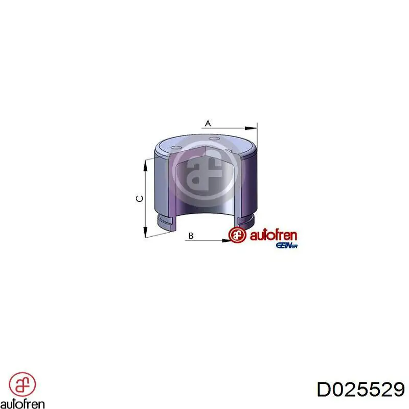 Поршень гальмівного супорта заднього Autofren D025529 ціна, від 8.21 USD