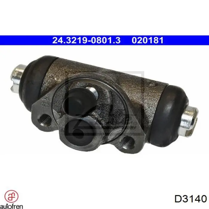 Ремкомплект заднього гальмівного циліндру Autofren D3140 ціна, від 2.72 USD