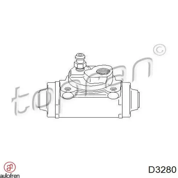 Ремкомплект заднього гальмівного циліндру Autofren D3280 ціна, від 3.22 USD