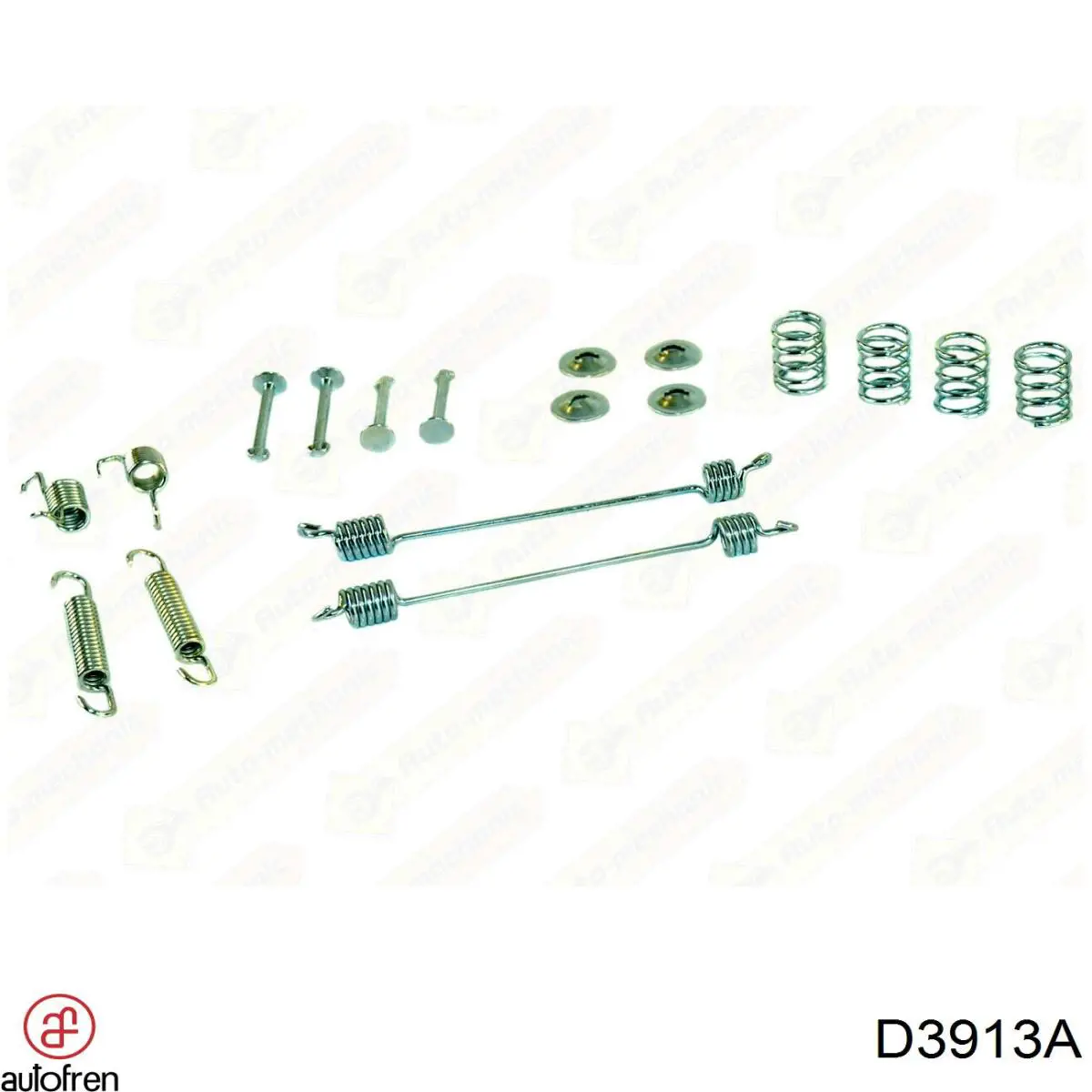 D3913A Autofren монтажний комплект задніх барабанних колодок