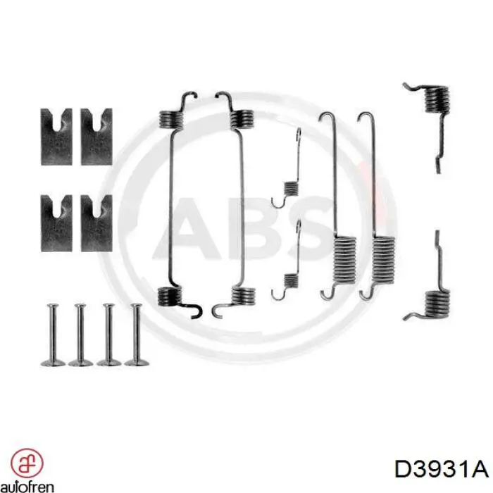 Купити 6838384 Ford Монтажний комплект задніх барабанних колодок