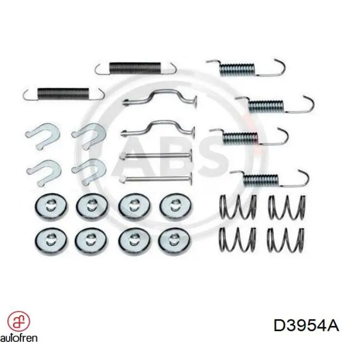 Ремкомплект гальмівних колодок D3954A Autofren