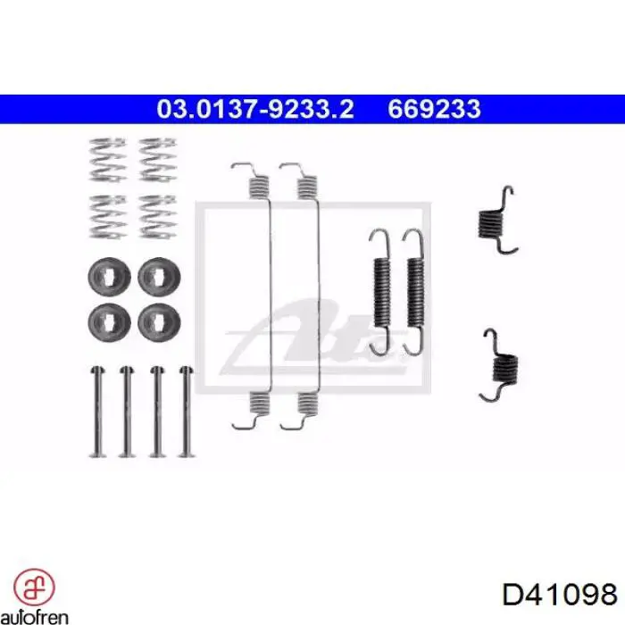Купити D41098 Autofren Ремкомплект переднього супорту