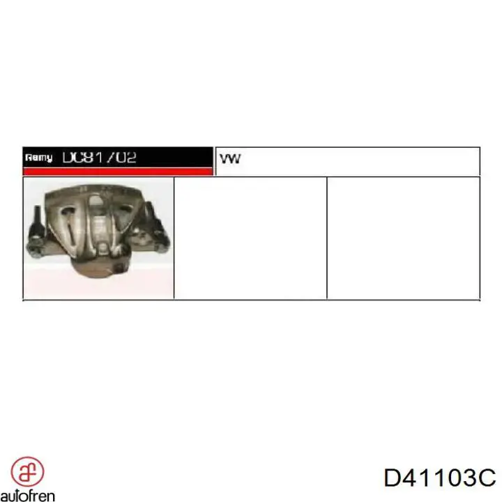 Купити D41103C Autofren Ремкомплект переднього супорту