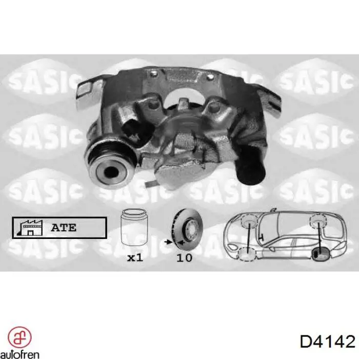 Купити D4142 Autofren Супорт гальмівного, заднього