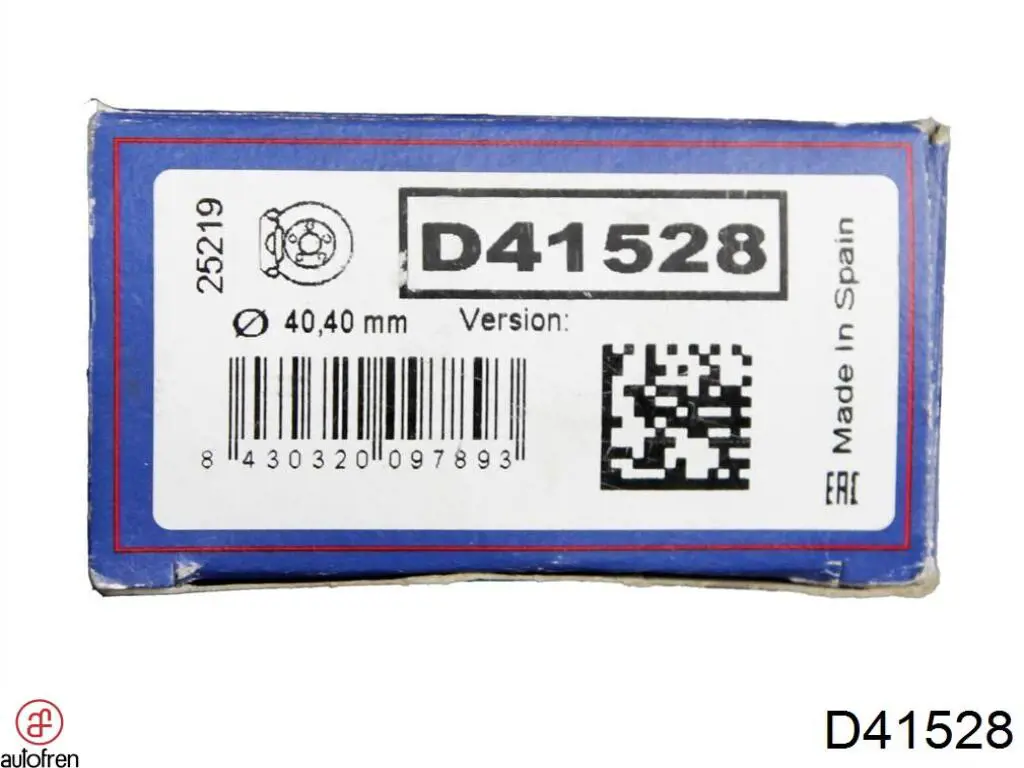 D41528 Autofren ремкомплект супорту гальмівного заднього