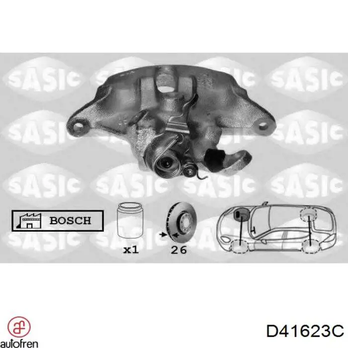 Купити D41623C Autofren Ремкомплект переднього супорту