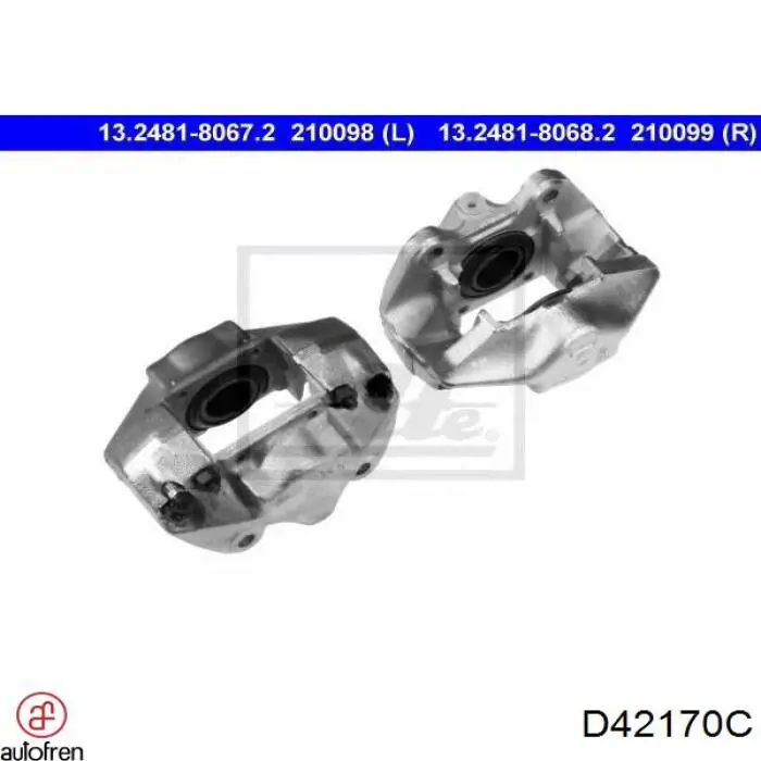 Ремкомплект супорту гальмівного переднього Autofren D42170C ціна, від 15.78 USD
